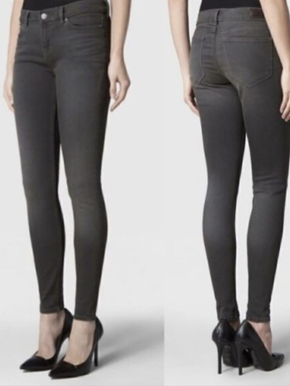 Allsaints Dark Grey Tex Ashby Skinny Jeans Grunge Gray All Saints Indie Moto 29